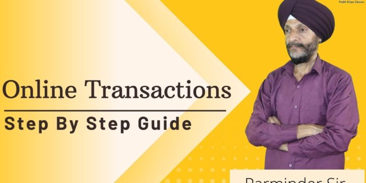 Online Transactions Step by Step Guide