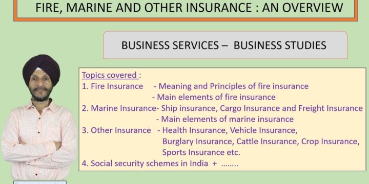 Business Services Chapter 4 Fire, Marine and other insurance, Social Security Schemes in India
